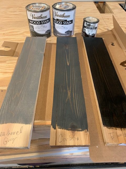 cedar paint stain options gray stain