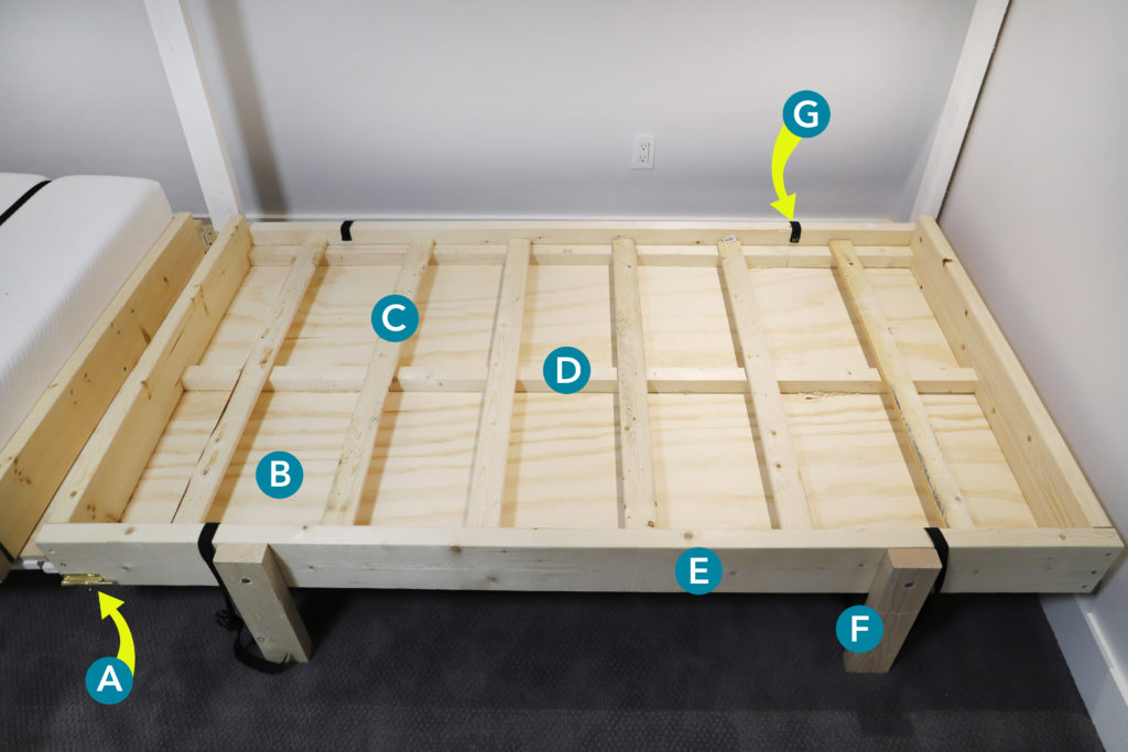 Simple Stylish Diy Murphy Beds, Build Murphy Bed Frame