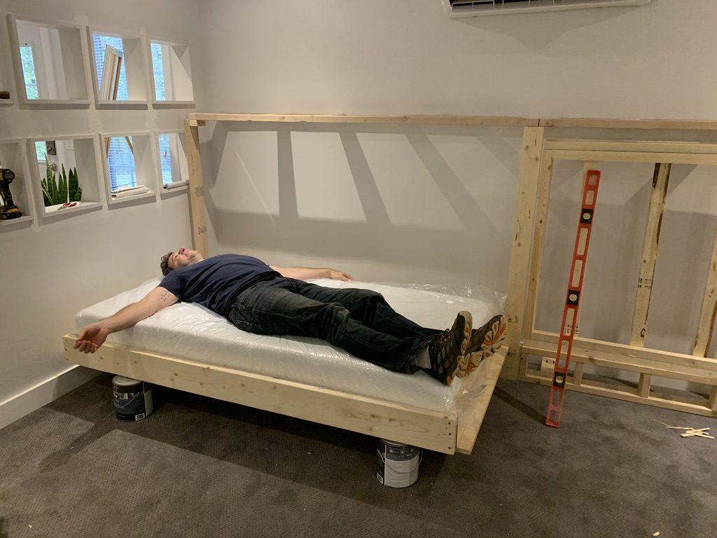 napping mid way through bed build